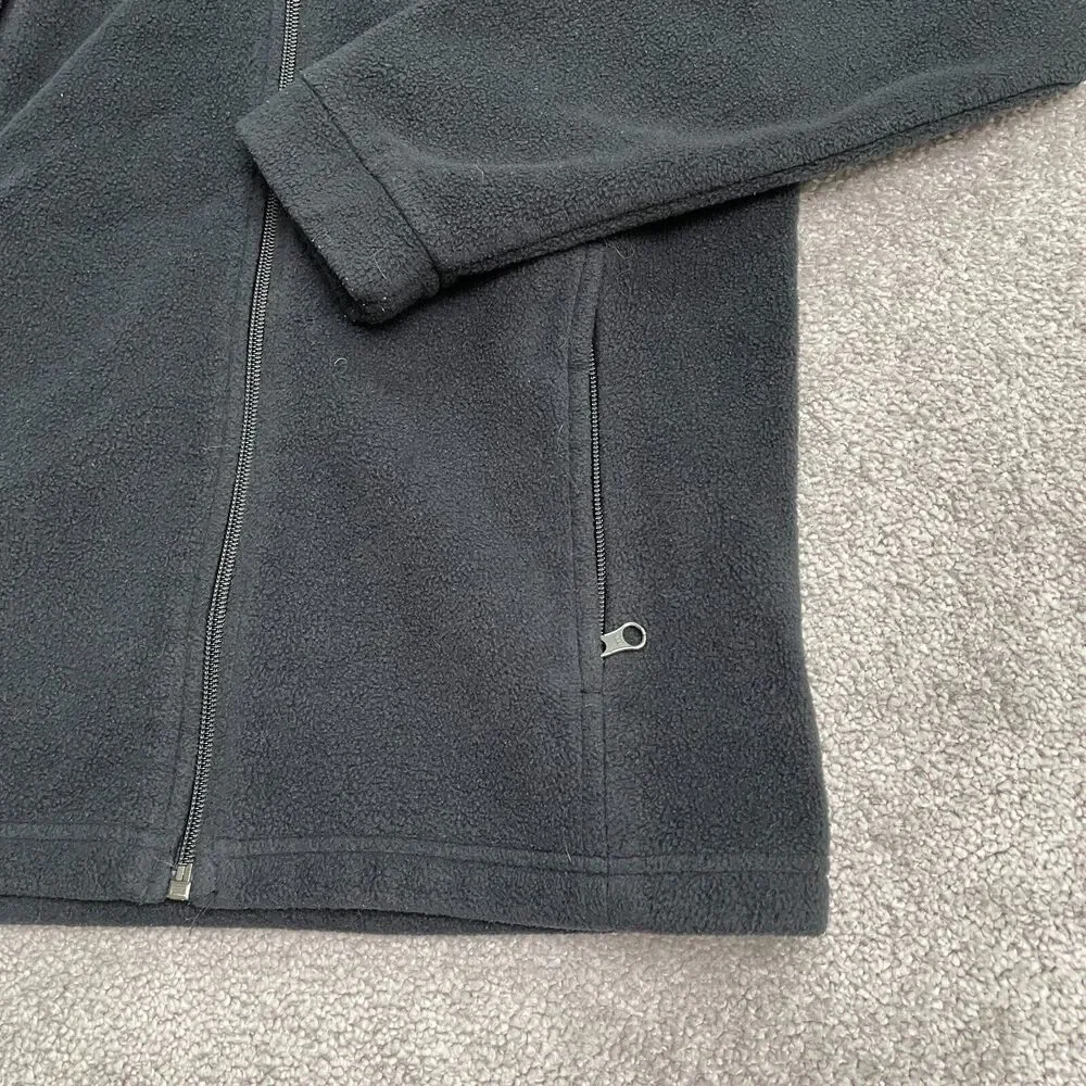 Columbia Steens Mountain Fleece Jacket Boys Youth Large Black Full Zip Outdoor - Picture 9 of 10